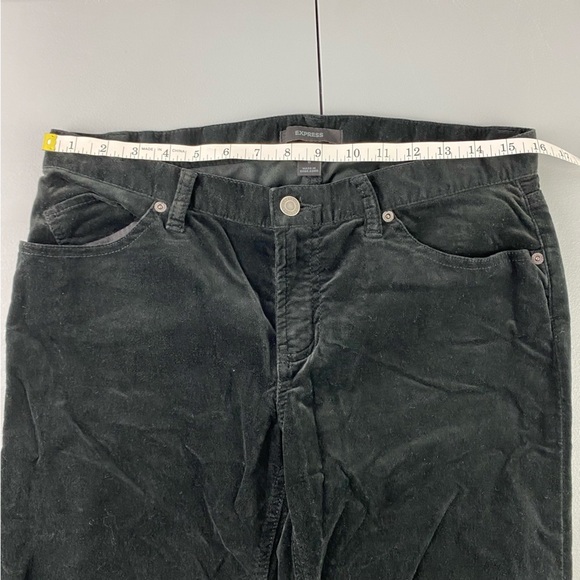 Express black velvet velour soft bootcut pants women's size 8 - Picture 8 of 15